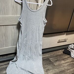 A New Day Ribbed Knit Sweater in Brown and Gray